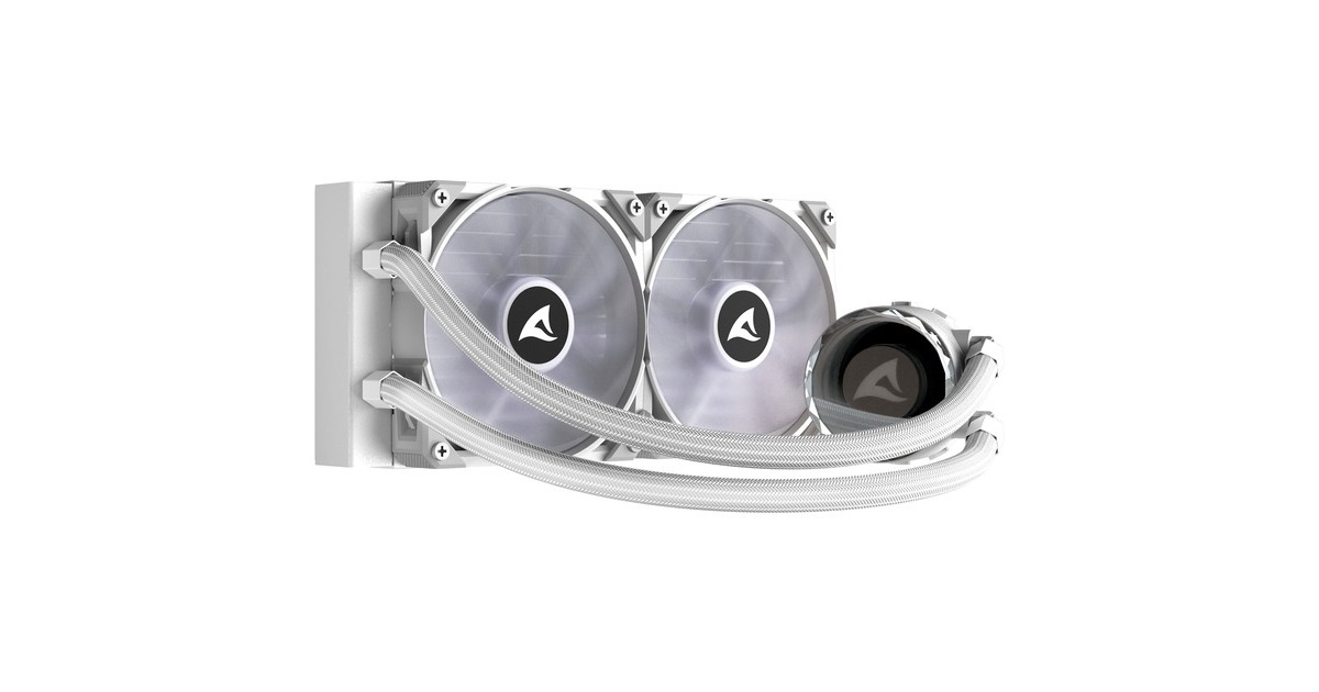 SharkoonS80 RGB White waterkoeling  (Wit, 4-pins PWM fan-connector)