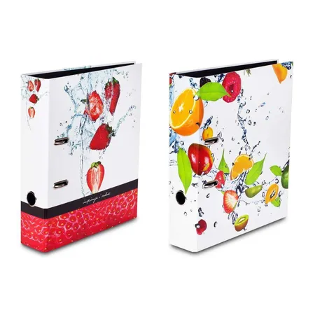 Livepac Office Motivordner Livepac Fruits Erdbeere + Früchtemix, DIN A4, 2 Stück