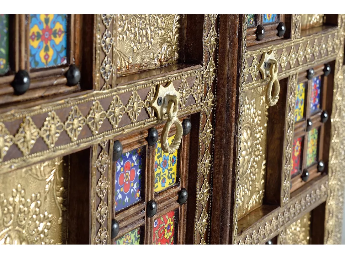 Armoire en BOIS D'ACACIA Marrón.Giner y Colomer.180x40x100