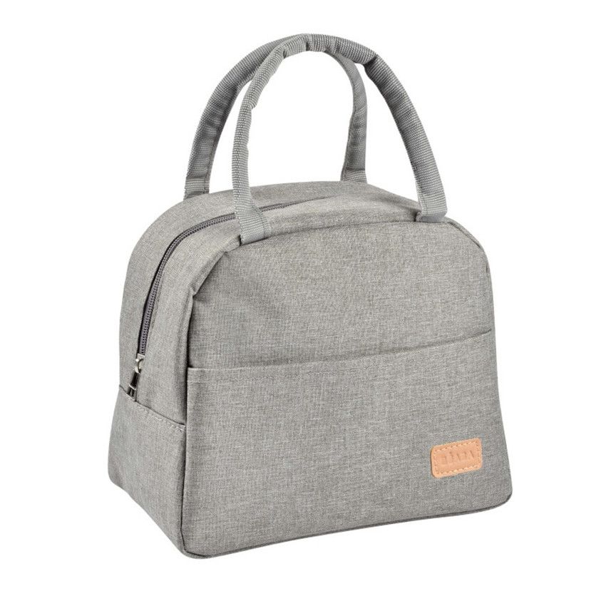 Sac repas isotherme - Gris Chiné - Ecru