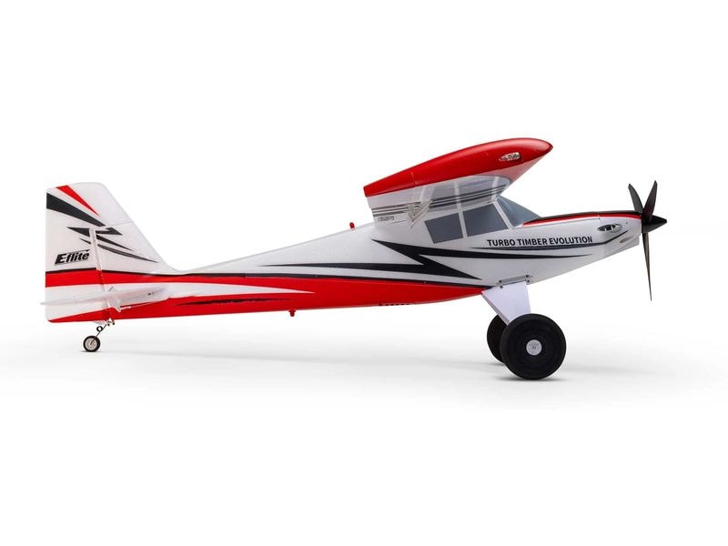 E-flite Motorflugzeug Turbo Timber Evo 1555 mm, PNP Kompaktes STOL-Flugmodell mit funktioneller und werkseitig eingebauter LED-Lande-, Navigations- und Stroboskopbeleuchtung