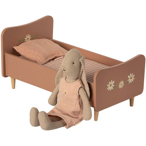 Maileg poppenbed roze - 26 cm