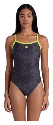 Maillot de Bain Arena Camo Kikko Swimsuit Challe Noir / Vert