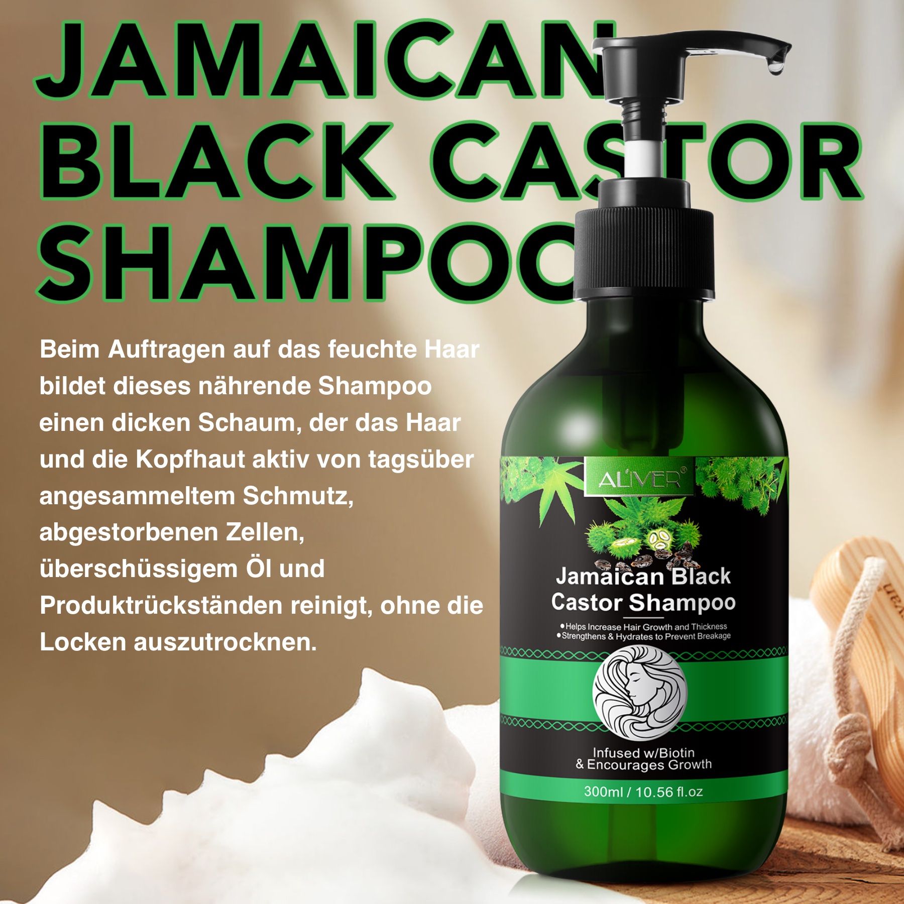 ALIVER Rizinusöl Haarshampoo