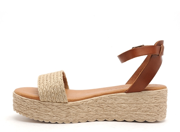Eva frutos nu pieds plats femme 752 beige