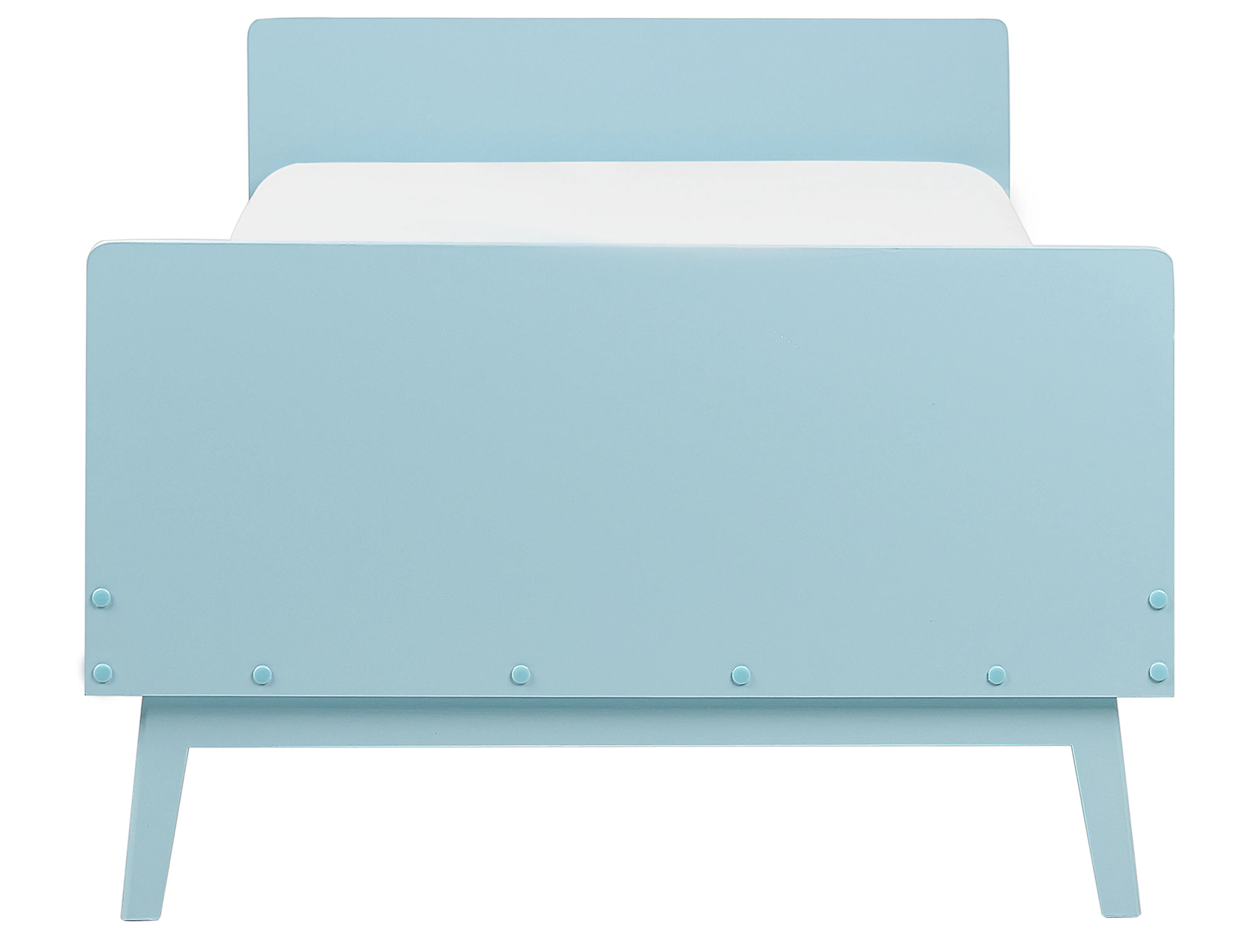 Bed Dennenhout BONNAC 90 x 200 cm Lichtblauw