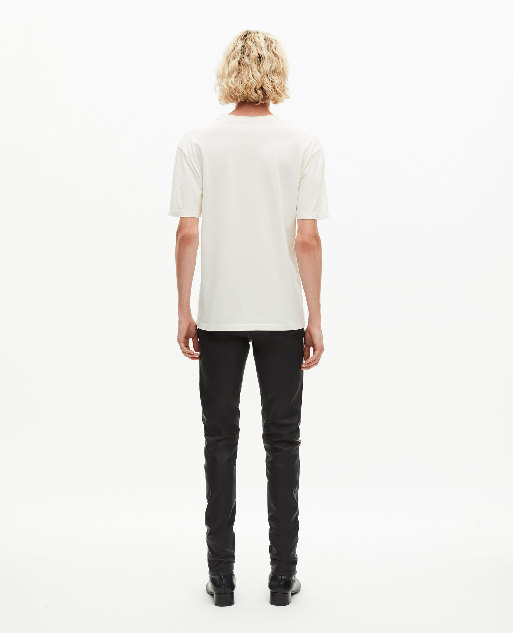 T-shirt avec sérigraphie écru