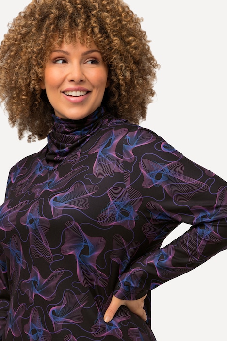 Ski-Funktionsshirt, Loop, V-Ausschnitt, Langarm, recycelt