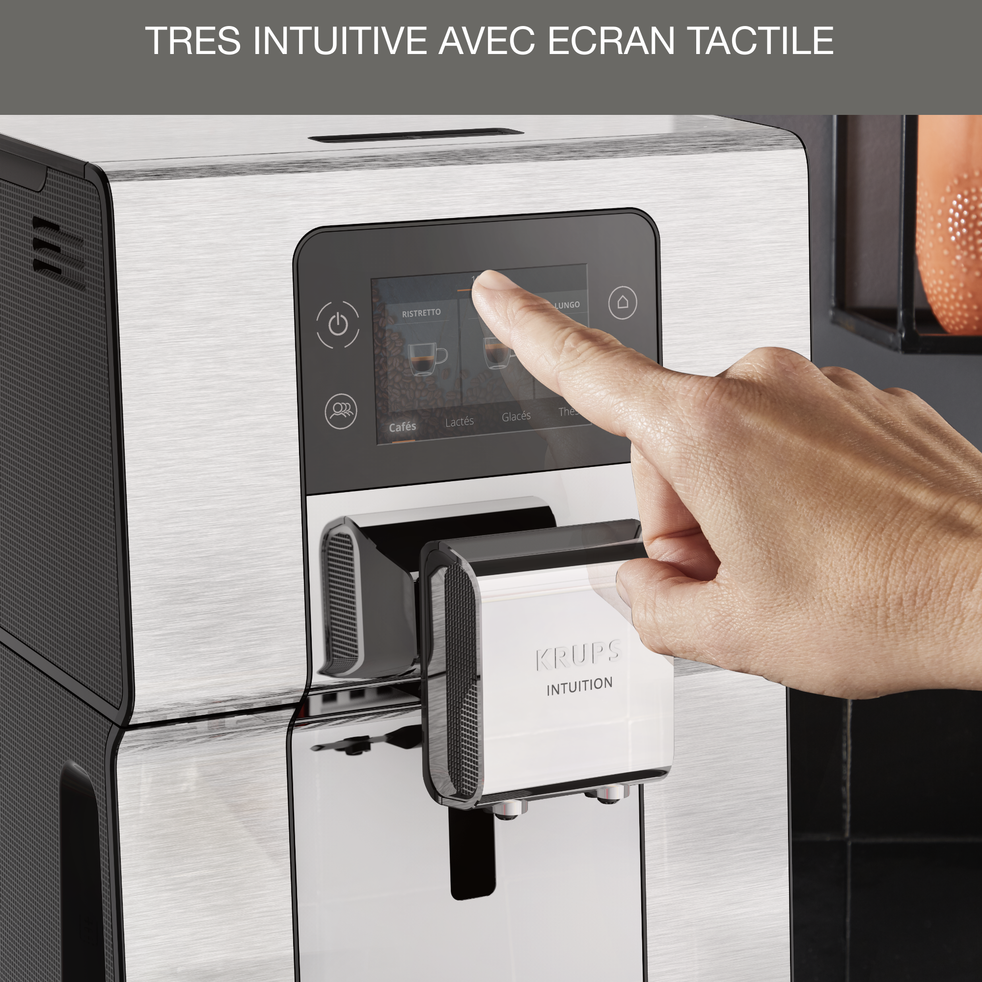 Intuition Expérience+, Machine à café à grain, 21 boissons, Ecran tactile couleur