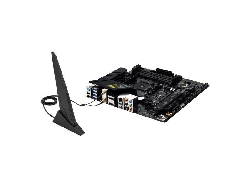 ASUS TUF GAMING B550M-PLUS WIFI II - Bundkort - micro ATX - Socket AM4 - AMD B550 Chipset - USB-C Gen2, USB 3.2 Gen 1, USB 3.2 Gen 2 - 2.5 Gigabit LAN, Wi-Fi 6, Bluetooth - onboard grafik (CPU påkrævet) - HD Audio (8-kanaler)