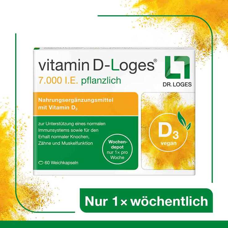 Vitamin D-Loges 7.000 I.E. pflanzlich Wochendepot, 60 St