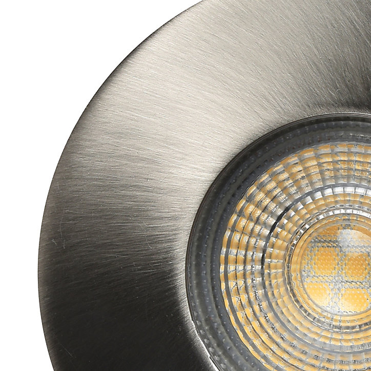 Spot encastrable Hades GU5.3 blanc neutre IP65 345lm 4.4W Ø8xH.8.2cm chrome GoodHome