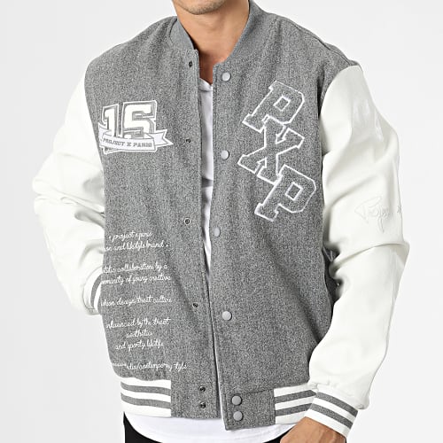Veste Teddy 2230109 Gris Chiné Blanc