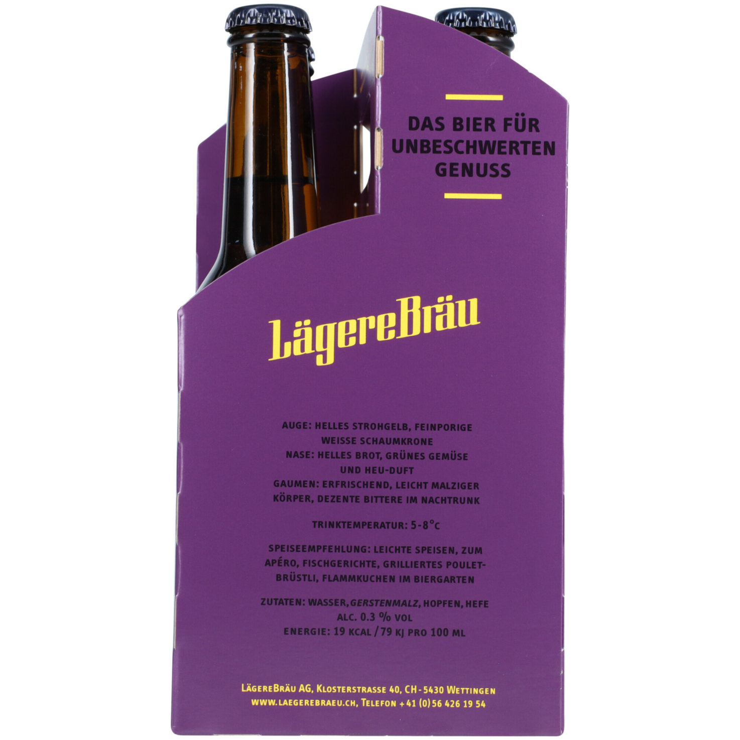 LägereBräu Bier Federleicht alkoholfrei 4x33CL -132cl
