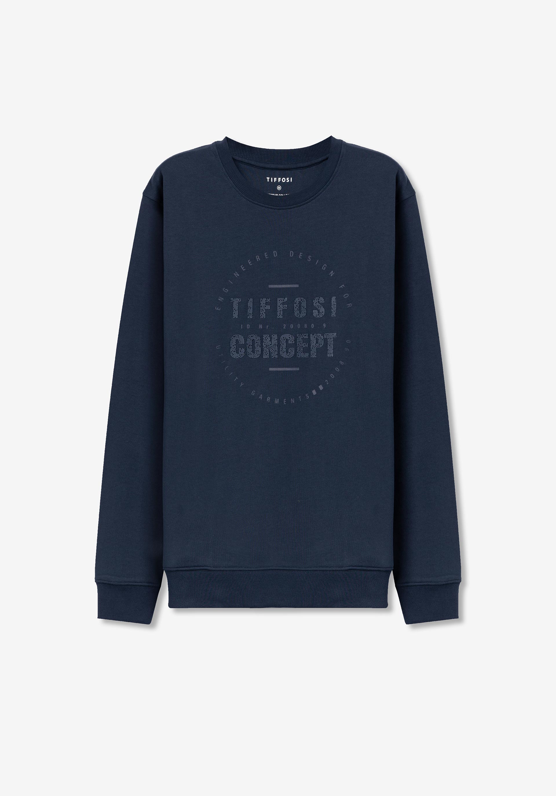 Sweatshirt Estampado Frontal com Relevo