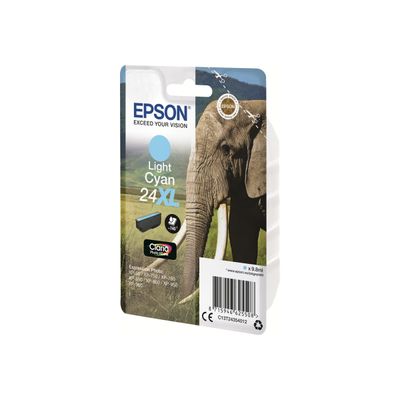 Epson 24XL Elephant - cyan clair - cartouche d'encre originale