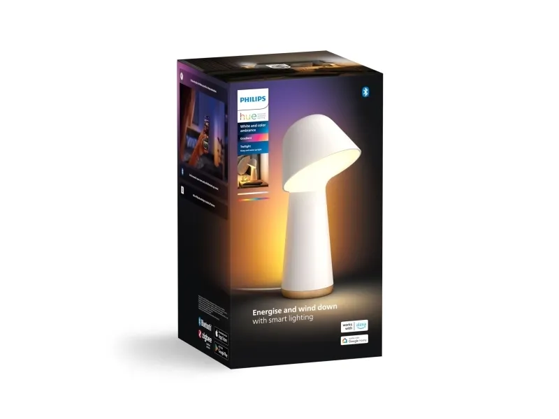 Philips Hue White and Color Ambiance Gradient Twilight - Bordlampe - LED x 2 - 13.4 W - blåt/rødt/hvidt lys - 2000-6500 K - hvid