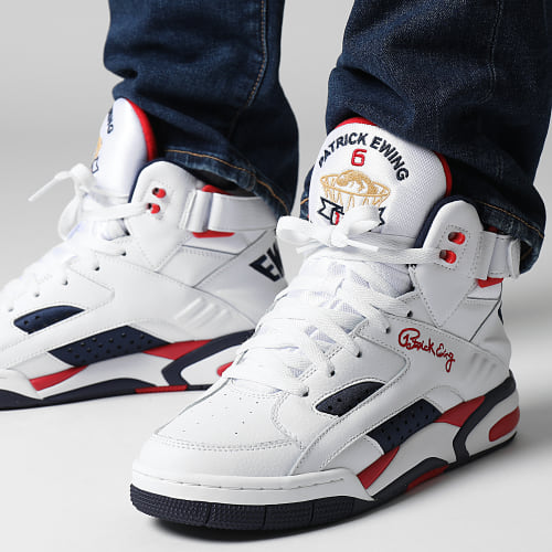 Baskets Eclipse 1EW90152 White Navy Red