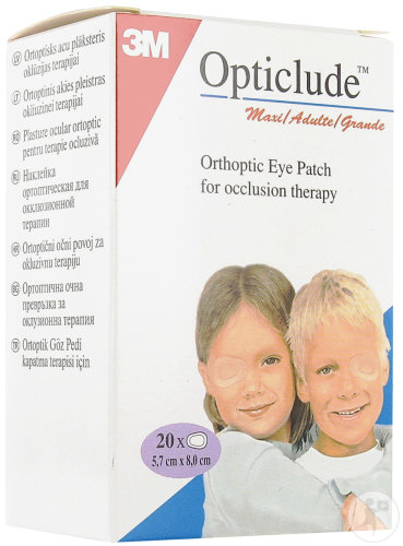 3M Opticlude Compresses Oculaires Standards Maxi 82x57mm Pièces 20 (1539)