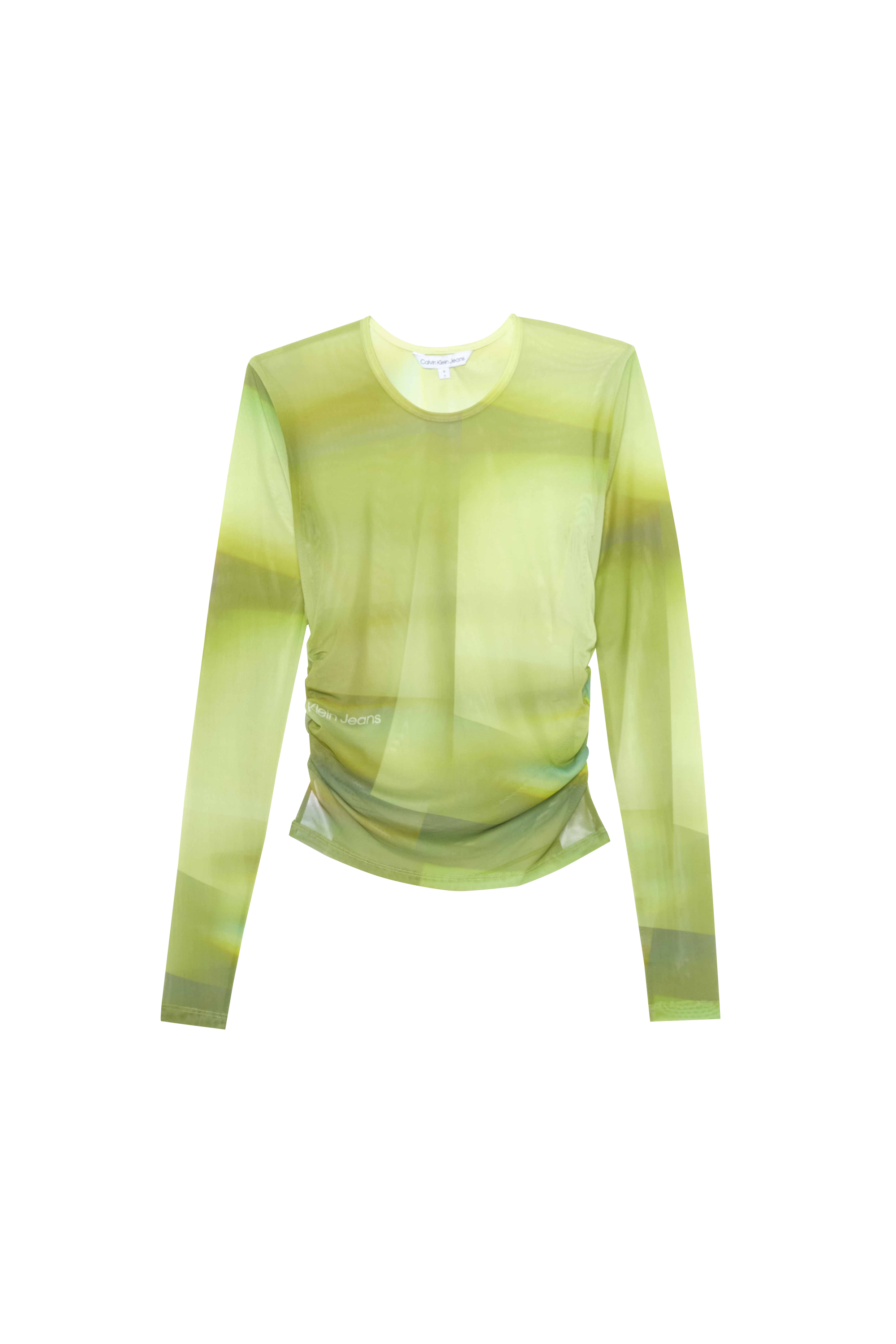 CALVIN KLEIN JEANS Top ILLUMINATED AOP MESH Vert