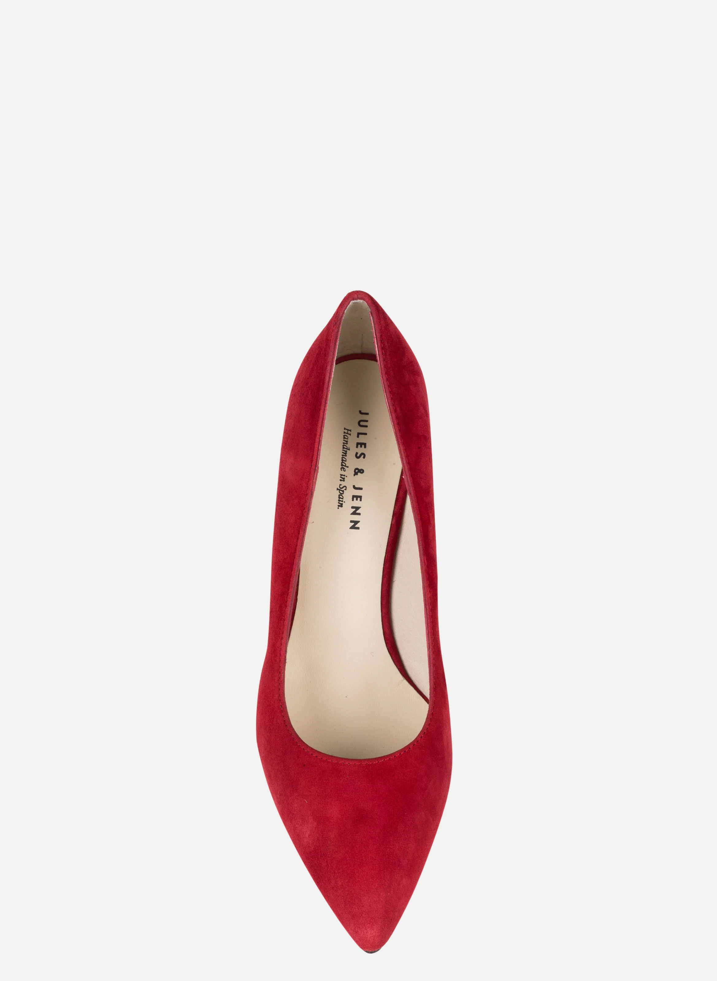 Escarpins classiques cuir daim | Rouge