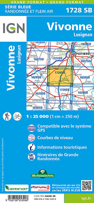 IGN - 1728 SB VIVONNE LUSIGNAN 1 25 000