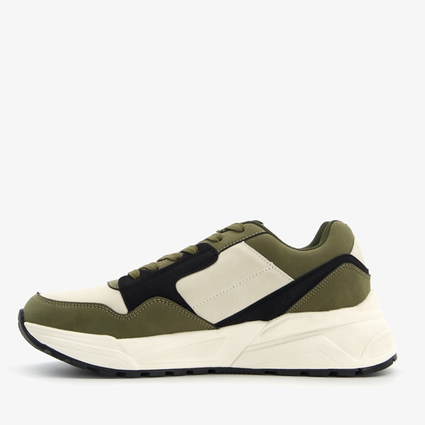 Blue Box heren dad sneakers groen wit