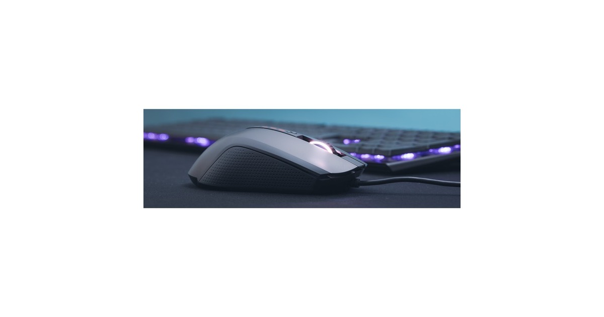CHERRYMC 2.1 gaming muis  (Zwart, 1,000 - 5,000 DPI, RGB led)