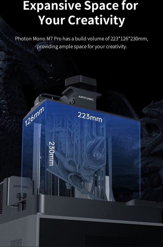 Anycubic - Photon Mono M7 Pro - 3D Printer - Zwart - 14K LCD - Automatisch