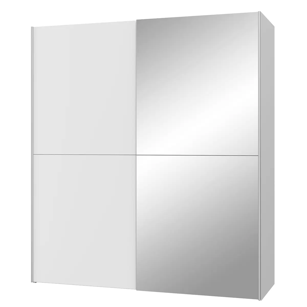 Schwebetürenschrank 2-trg. Gais weiss