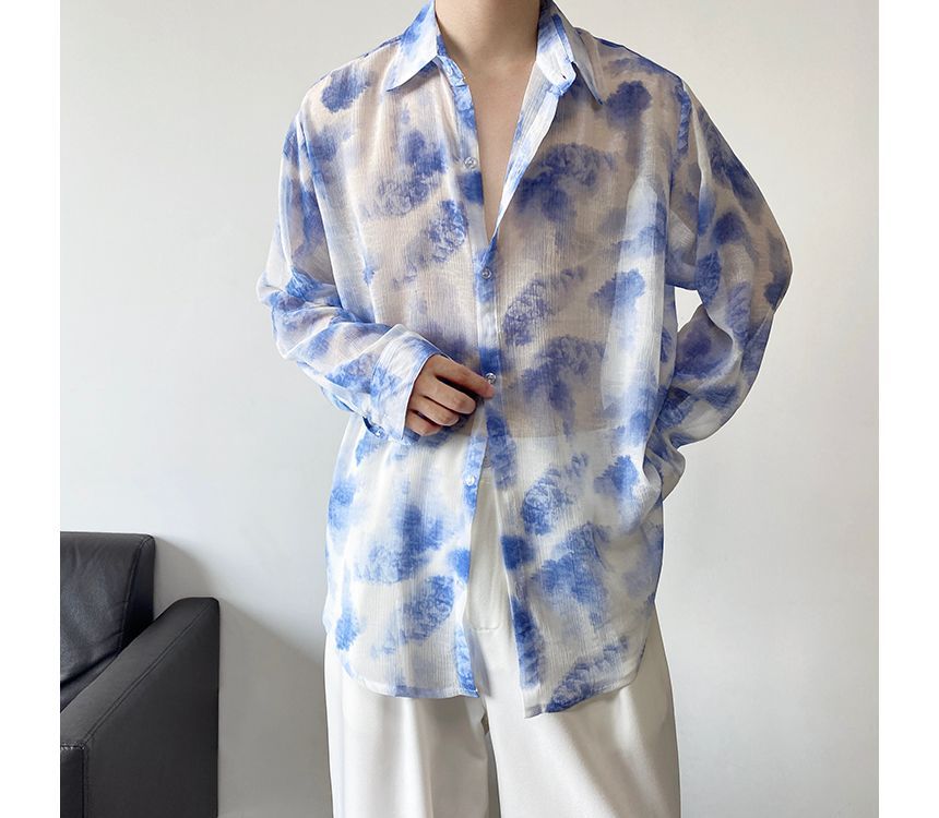 Bjorn - Tie Dye Sheer Shirt