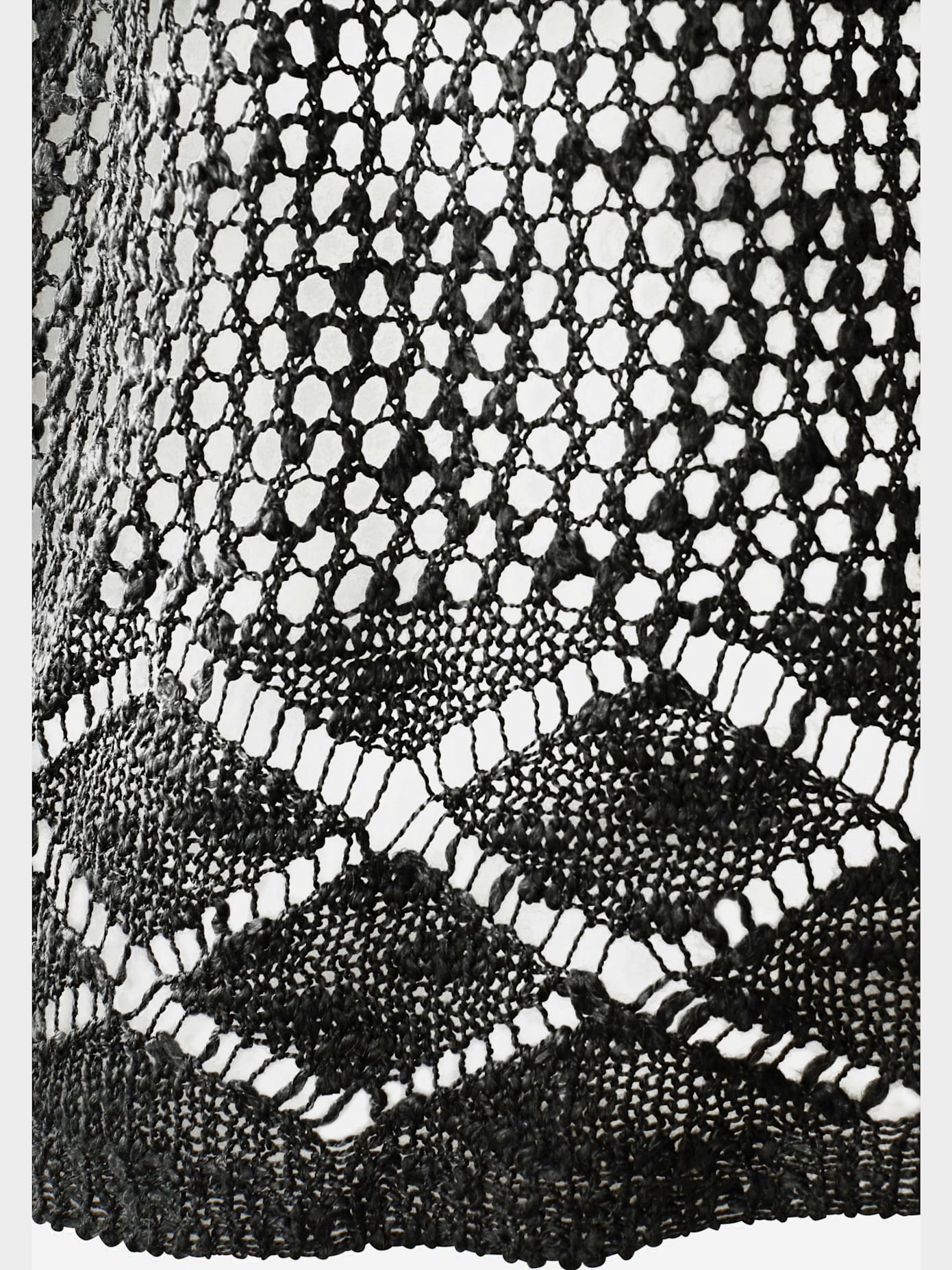 Veste en tricot cardigan motif ajouré