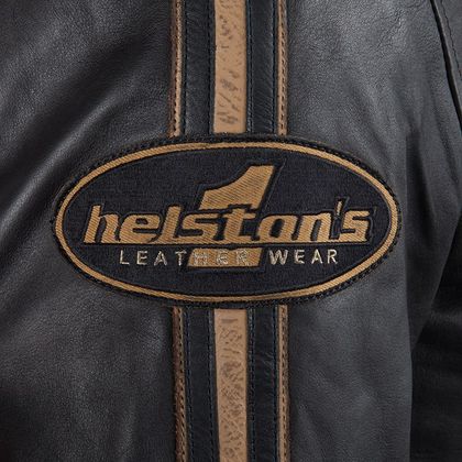 Blouson Helstons ACE - cuir RAG marron - Marron