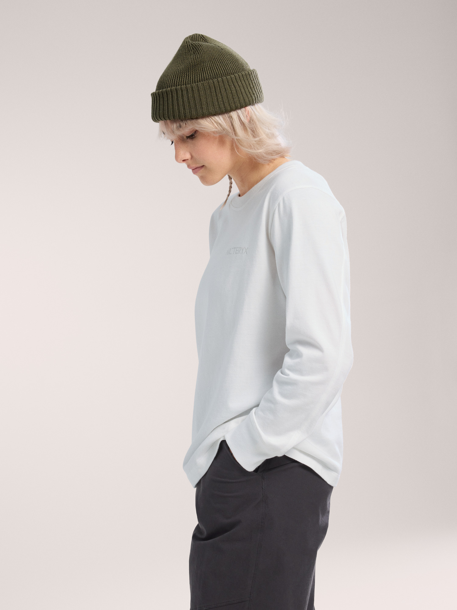 Kragg Cotton Bird Crew LS W