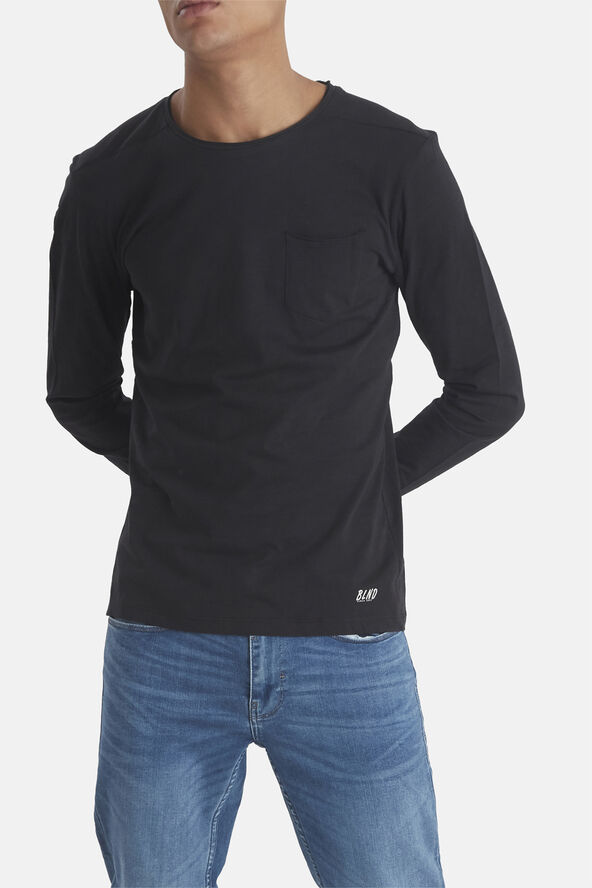 Blend BHNICOLAI tee l.s. NOOS Black