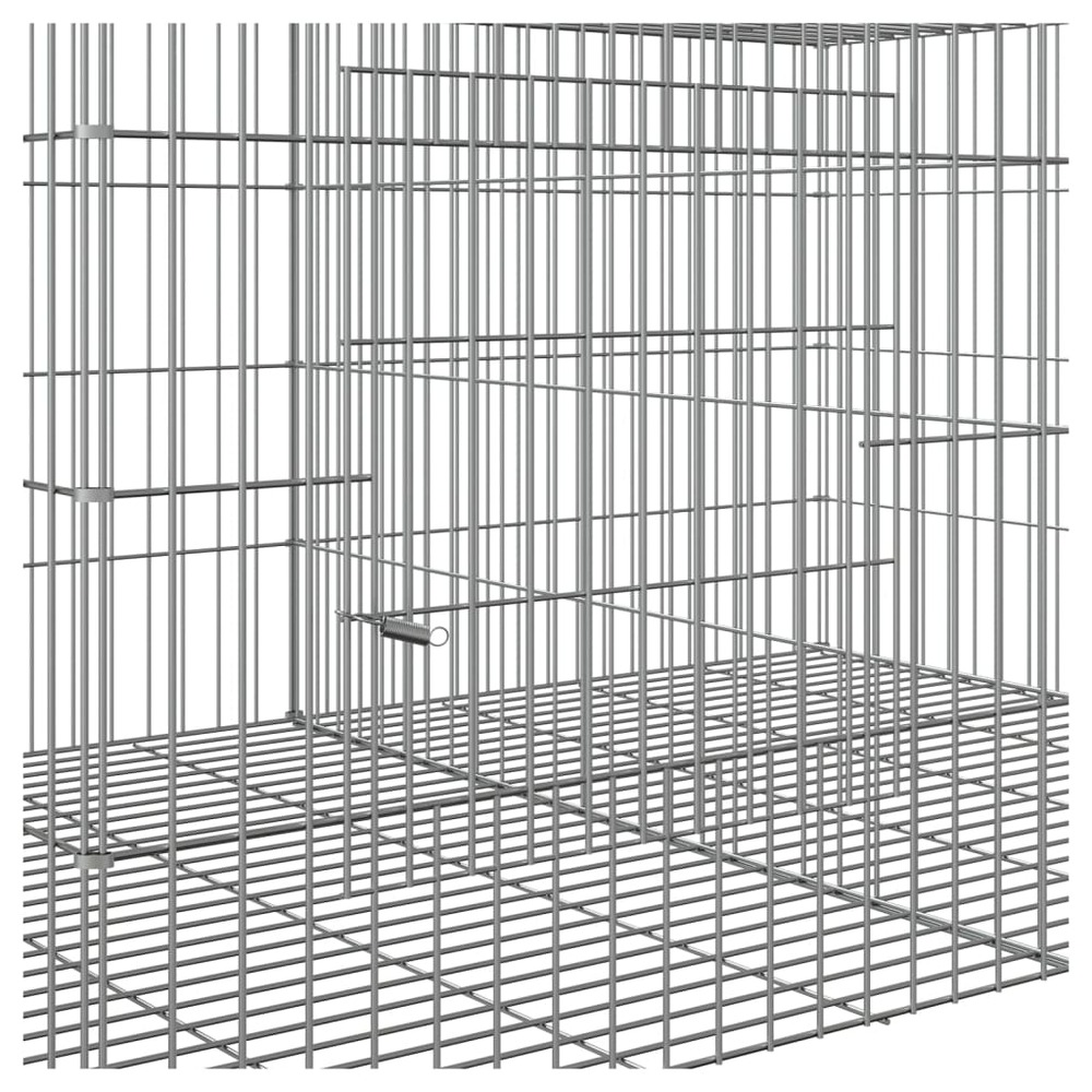 Cage à lapin 6 panneaux 327x79x54 cm fer galvanisé