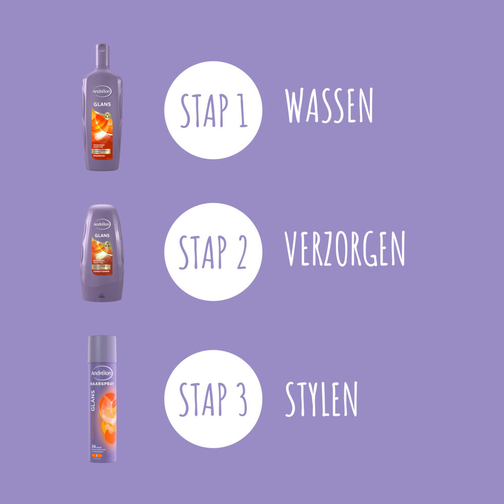 6x Andrelon Haarspray Schitterende Glans250 ml