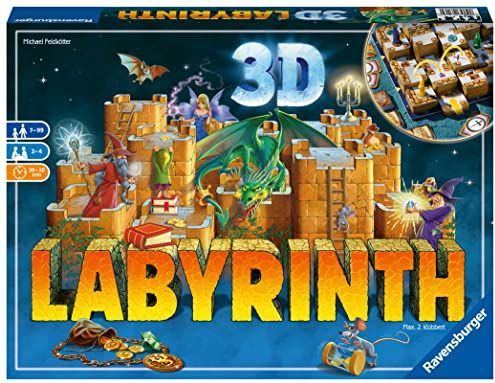 Ravensburger - Doolhof - 3D Doolhof - Bordspel - Voor 2 tot 4 Spelers - Vanaf 7 Jaar - Gemengd - 26113