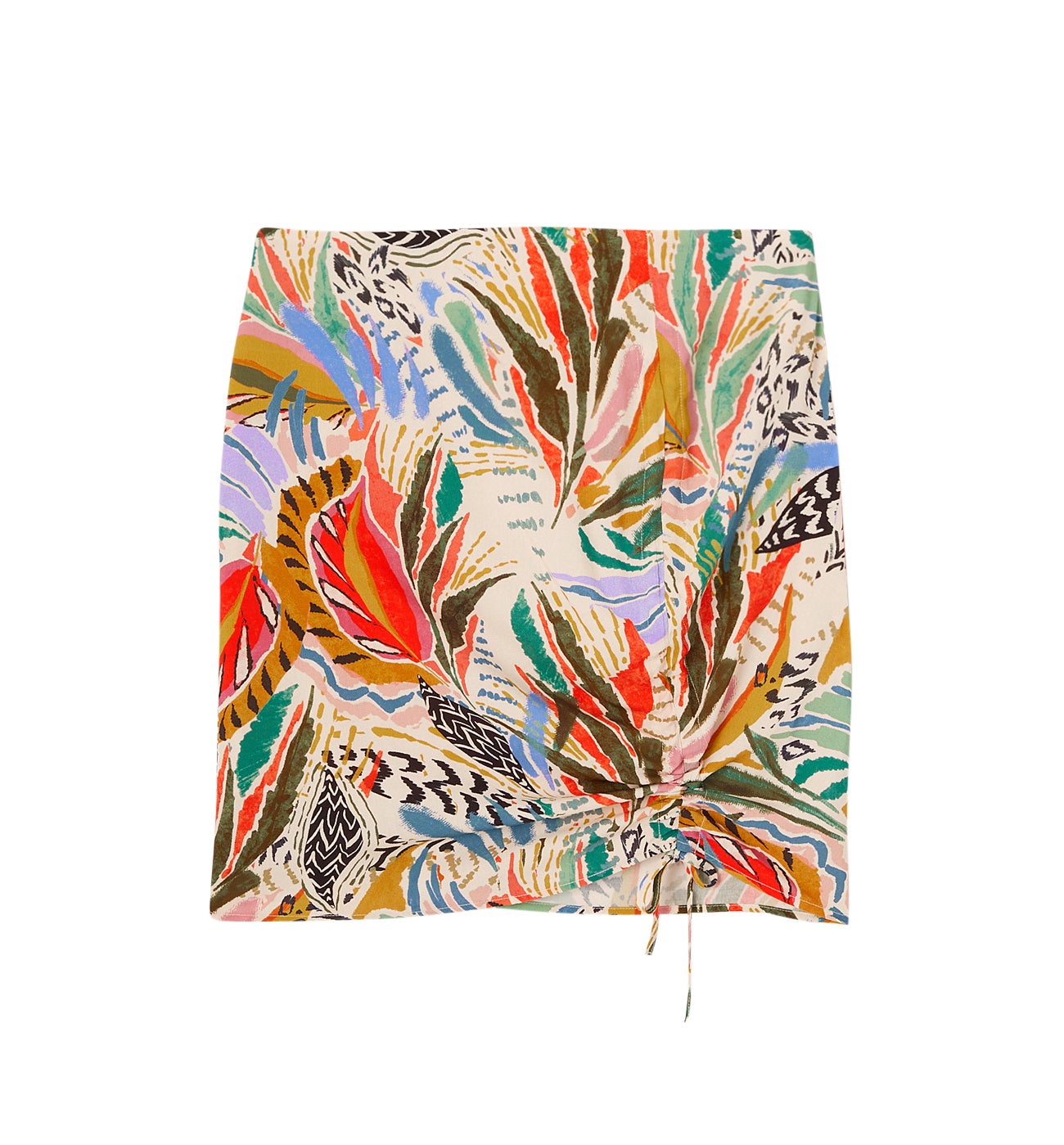 Jupe courte imprimée Femme - Imprimé multicolore