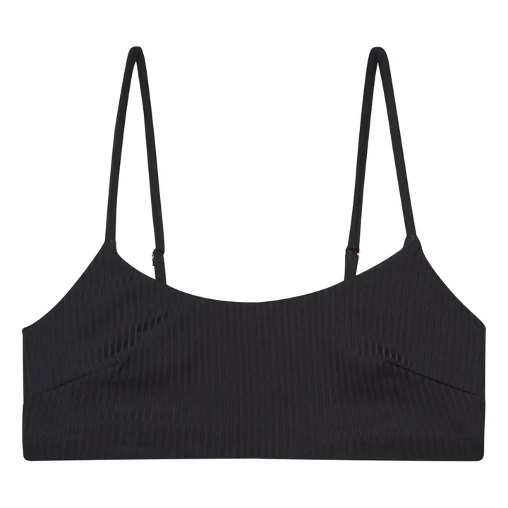 Albertine Haut de Maillot Alia Côtelé | Noir