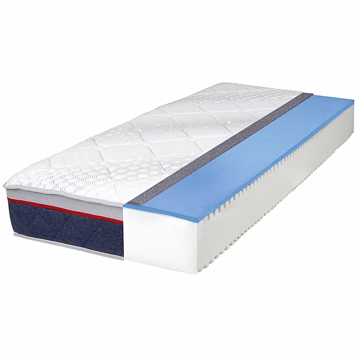 Matratze Meggen 90x200 weiss