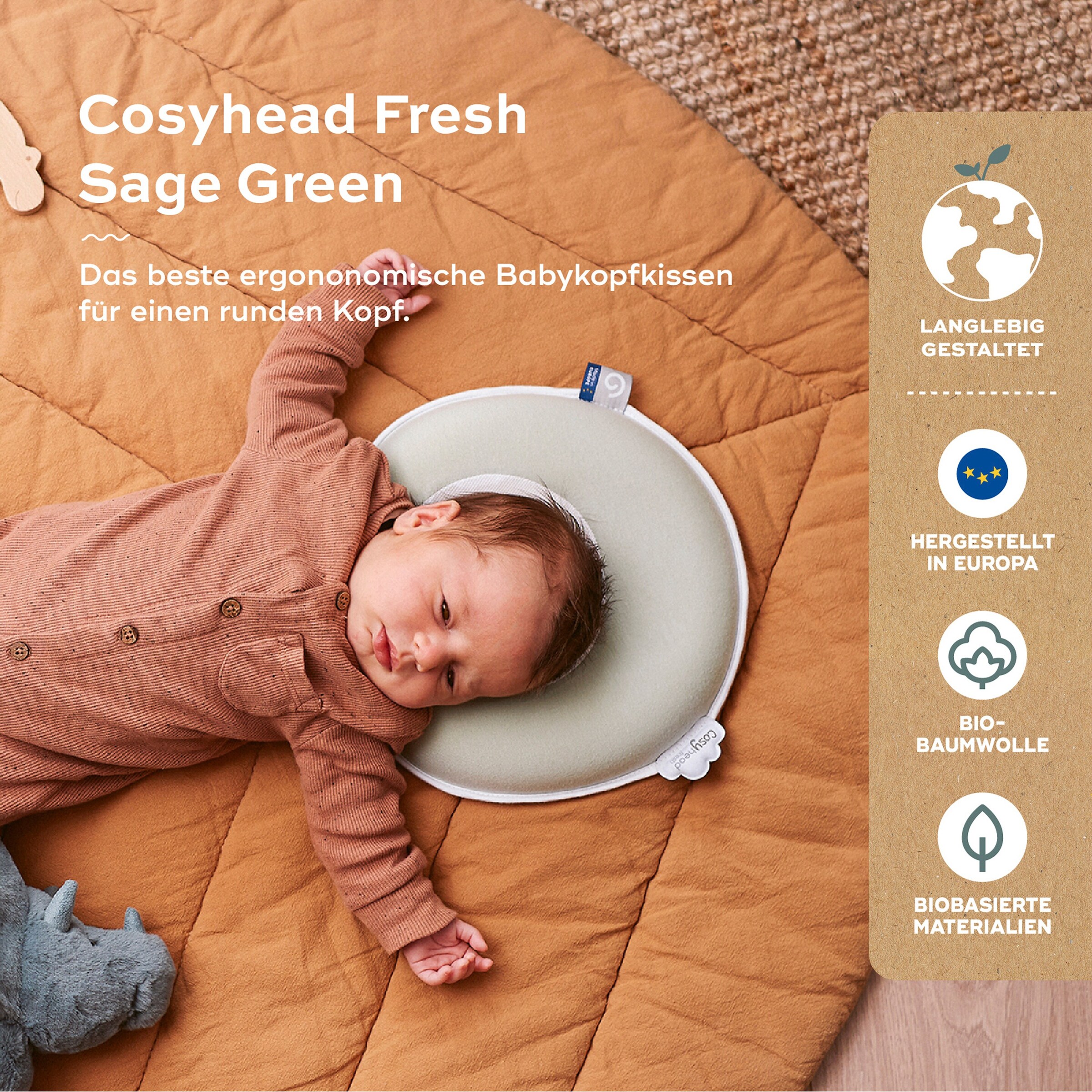 Babymoov Kopfkissen Cosyhead Sage Green