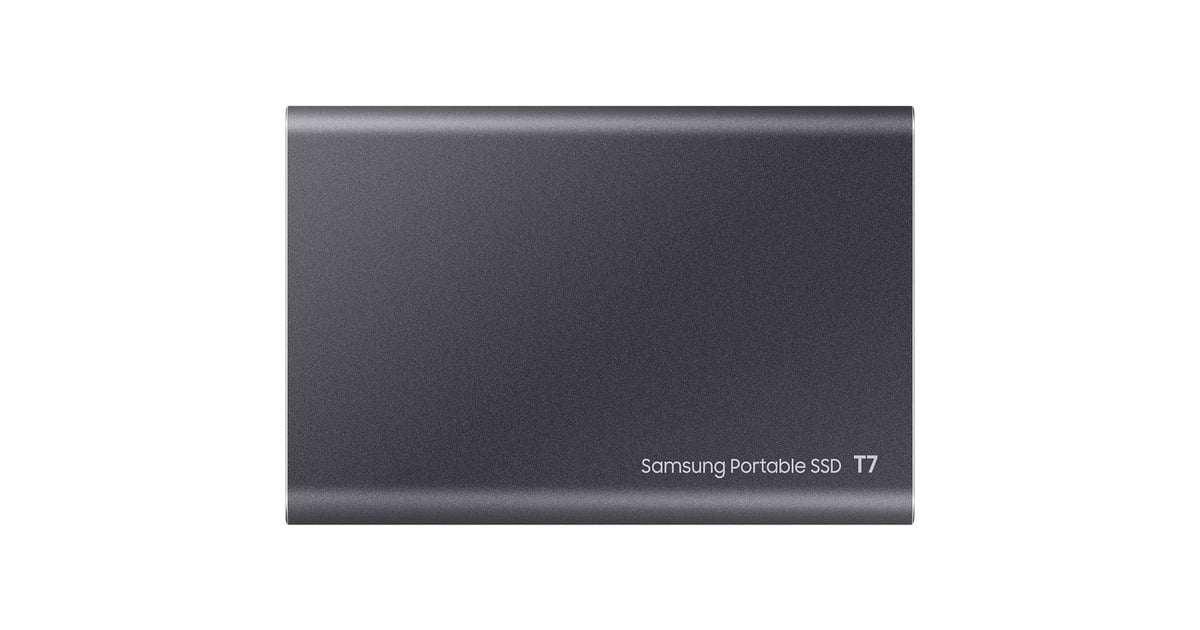 SAMSUNGPortable T7 4 TB externe SSD  (Grijs, MU-PC4T0T/WW, USB-C 3.2 (10 Gbit/s))