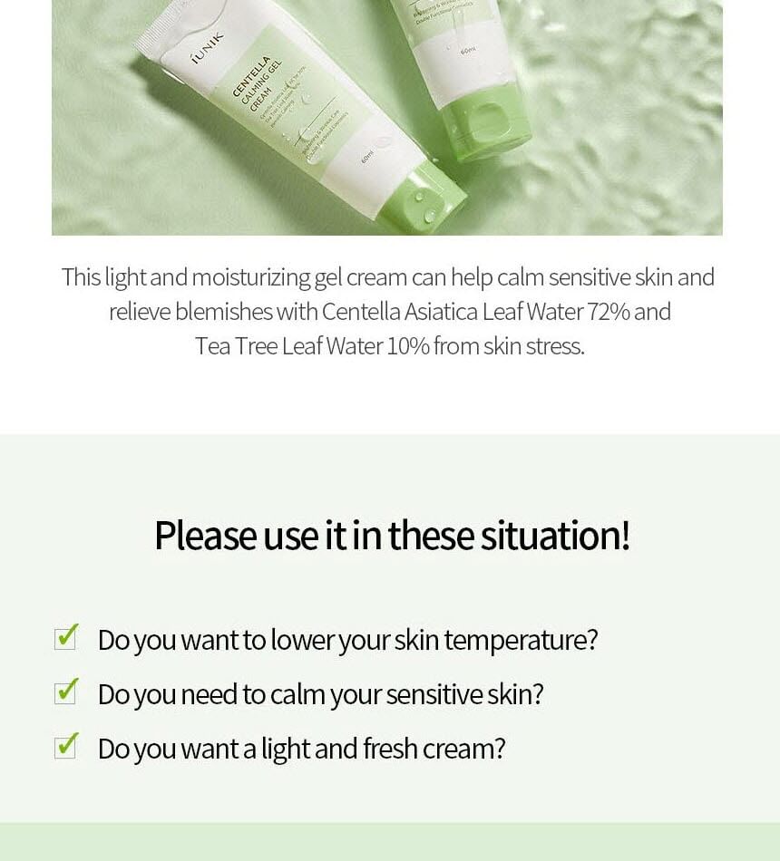 iUNIK - Centella Kalmerende Gelcrème 60ml