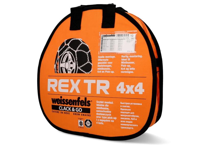 Weissenfels Stahlschneekette Rex TR 4 x 4 Gruppe 10 Schneeketten mit professioneller Leistung