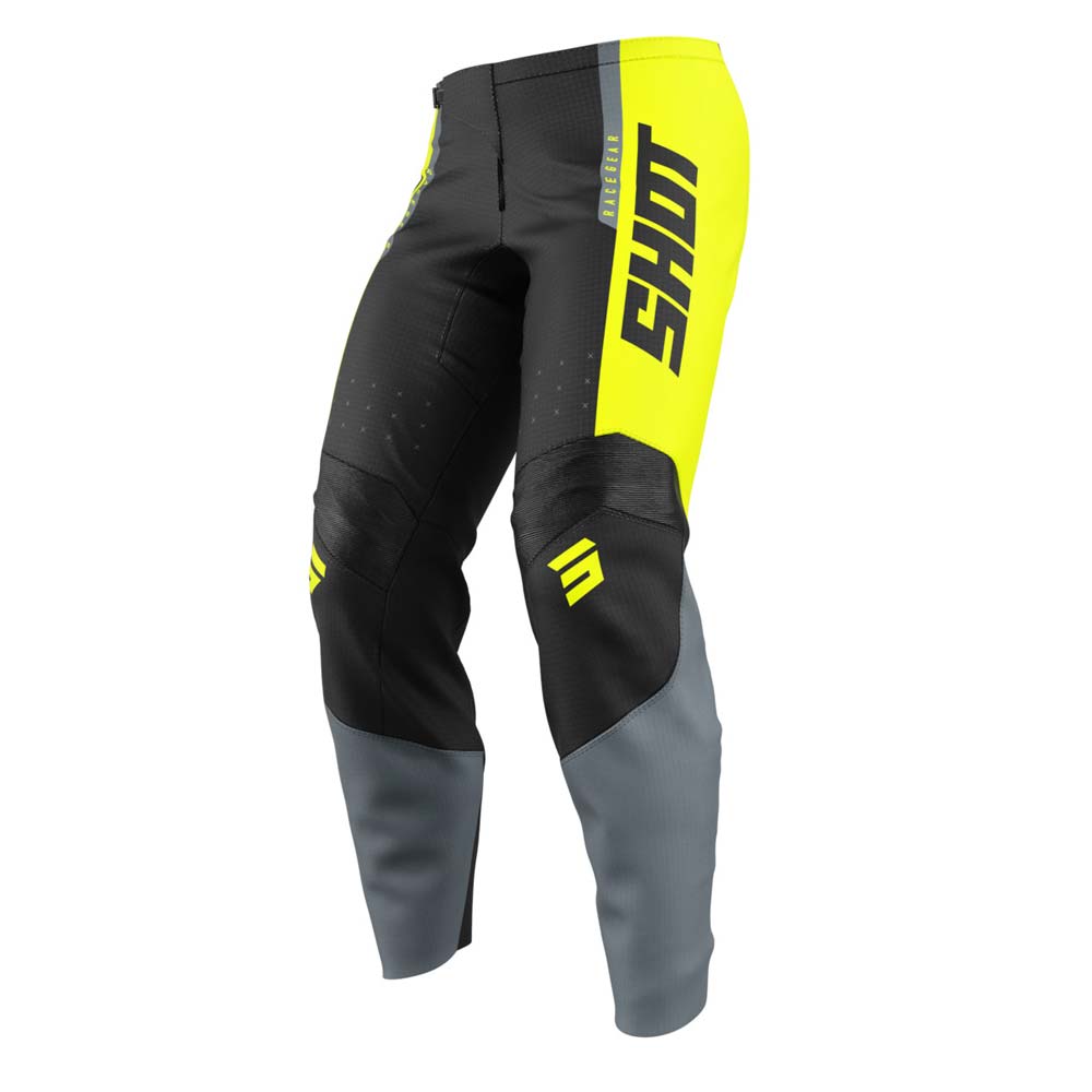 Shot - Pantalon enfant Draw Kid League Noir / Gris / Jaune fluo