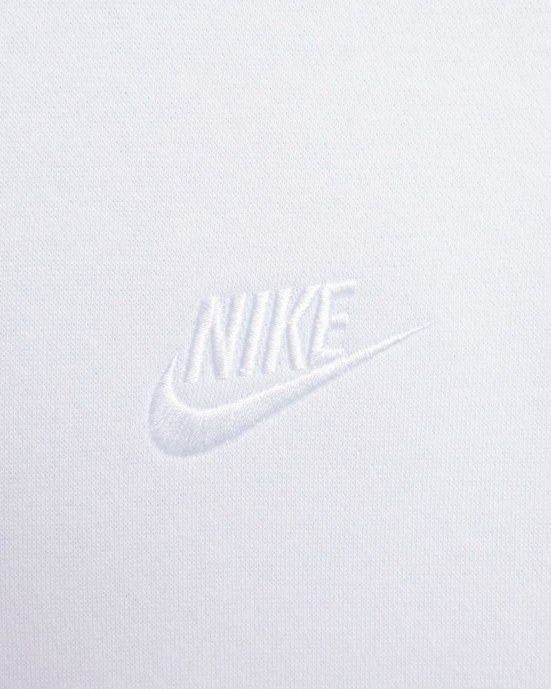 Sweat à capuche Nike Sportswear Club Fleece Gris Clair & Blanc pour homme