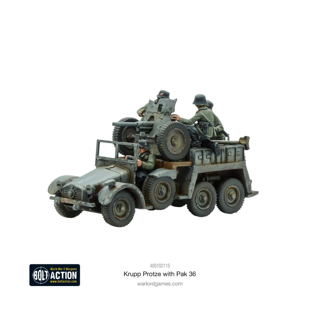 Bolt Action - German - Krupp Protze With Pak 36