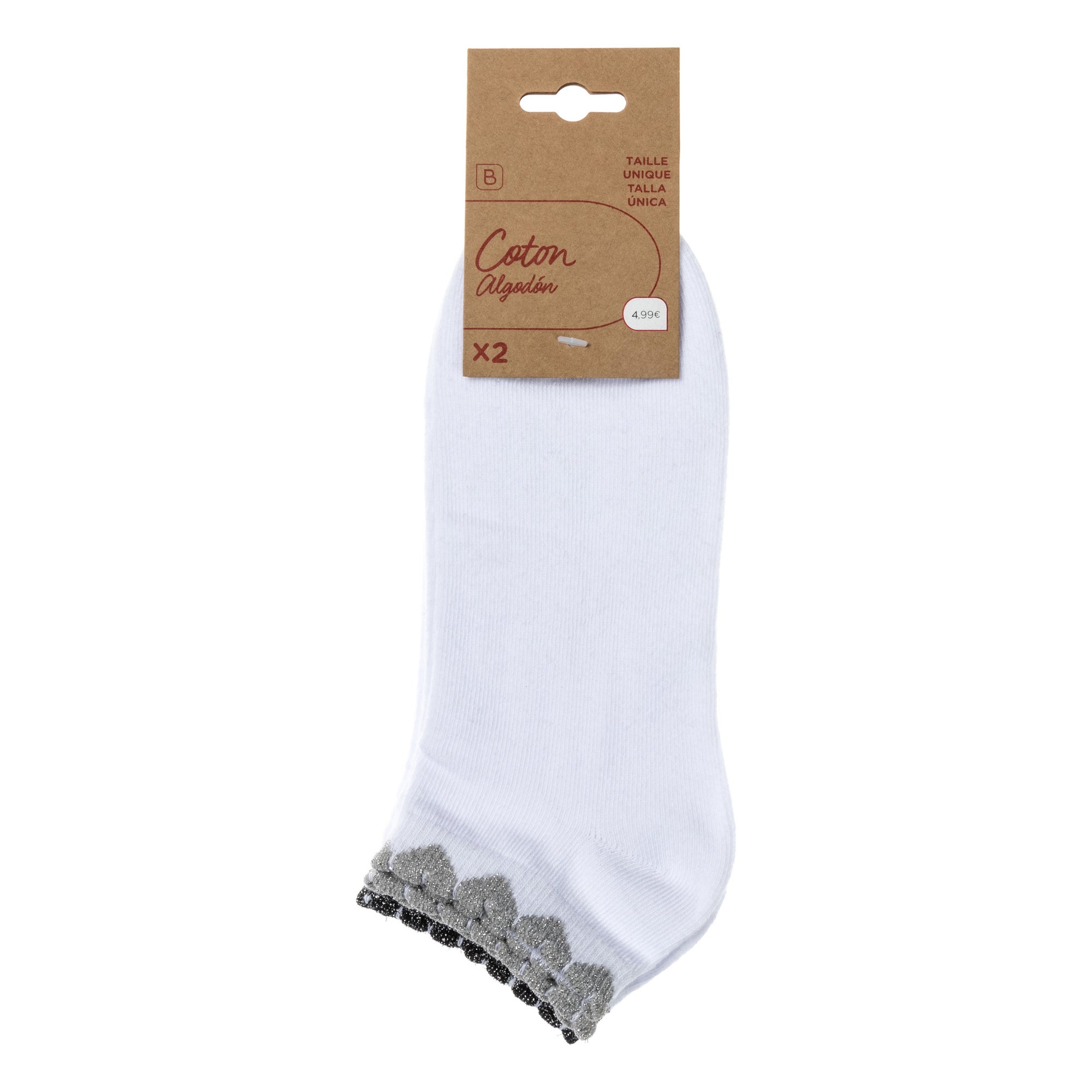Chaussettes Femme argent