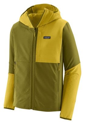 Polaire Patagonia R1 TechFace Hoody Vert Homme